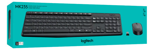 Combo Teclado Y Mouse Inalambrico Logitech Mk235 Usb 1000dpi