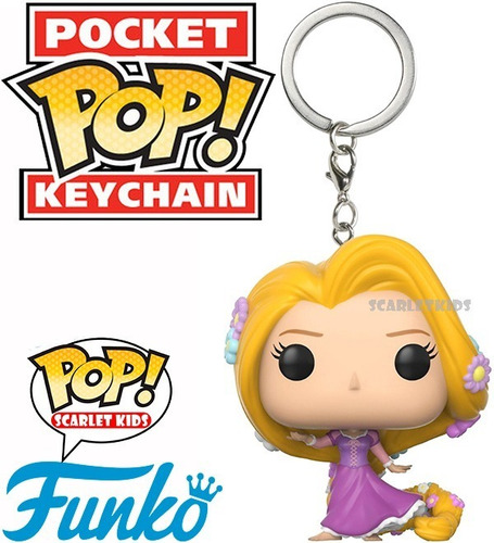 Funko Pop Llavero Rapunzel Disney Original Scarlet Kids