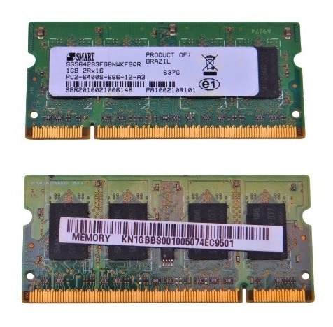 Memoria Notebook Smart Pc2-6400s 1gb 2rx16 Ddr2