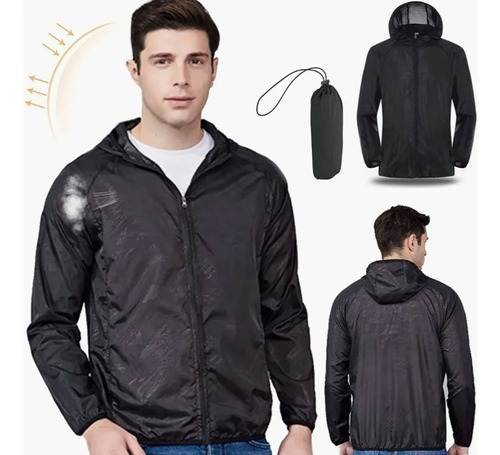 Chaqueta Cazadora Rompevientos Deportiva Semi Impermeable
