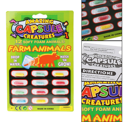 Imagen 1 de 5 de 4pcs Magic Grow Cápsulas Bebé Cognición Juguetes Educativos