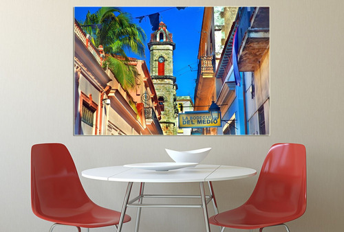 Vinilo Decorativo 40x60cm Cuba Ciudad Del Mundo Caribe M6