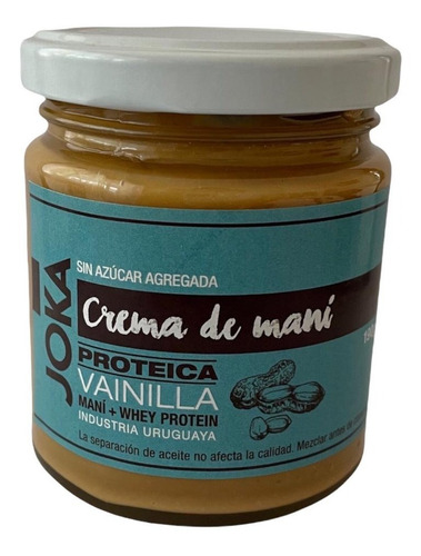 Crema De Maní - Protéica 190g Joka (mantequilla, Manteca)