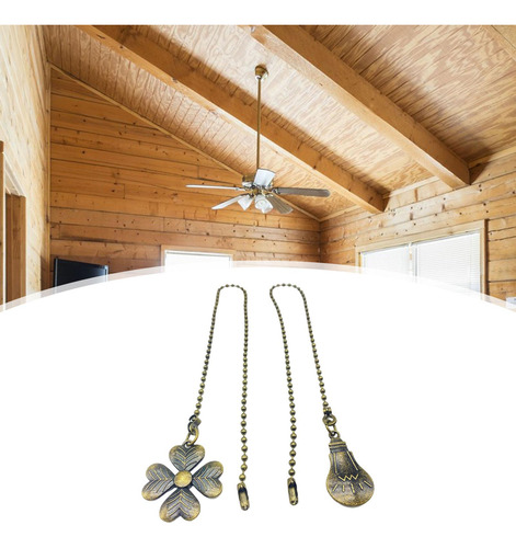 6 X 2x Extensión De Ventilador De Techo, Cadena De Marrón