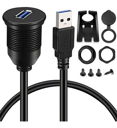 Batige - Cable Usb 3.0 Macho A Hembra Aux Para Coche Con Ext