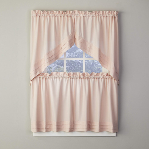 Par De Cortinas Holden 57x76 Cm Rosas 2 Unidades