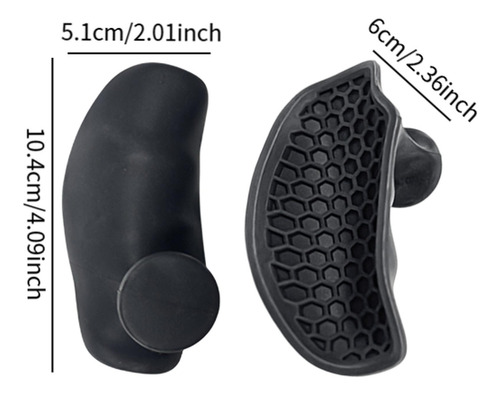 2x Empuñaduras De Entrenamiento Empuñaduras De Negro