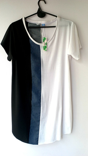 Imagen 4 de 6 de Vestido- Remeron Modelo Juli Oversize Algodón Pima