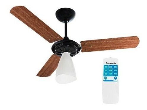 Ventilador Teto Controle Remoto Wind Light Preto/mógno