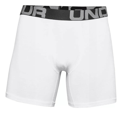 Boxer Under Armour Charged Blanco Algodon Antitraspirante 3p