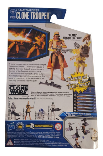 Figura Trooper Lanzallamas Star Wars The Clone Wars Hasbro