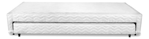 Base Box Cama Auxiliar Molas Bibox Orthocrin Branco King
