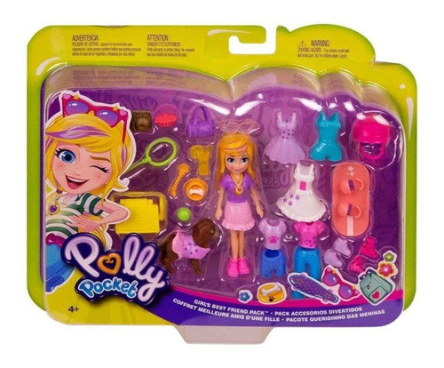 Set Darling Doll para niñas Polly Pocket Doll Gbf85