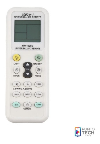 Imagen 2 de 6 de Control Remoto Universal Aire Acondicionado + 1000 Marcas