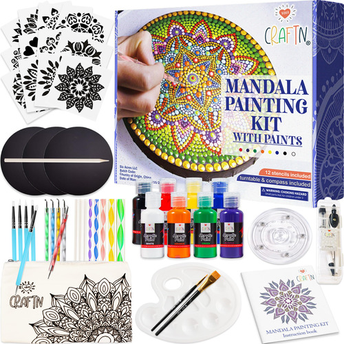 Kit De Pintura Mandala  Kit De Arte Y Manualidades Para Ado