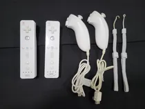Comprar Lote De 2 Wii Mote, Con 2 Nunchuks, (1 Con Motion Plus)