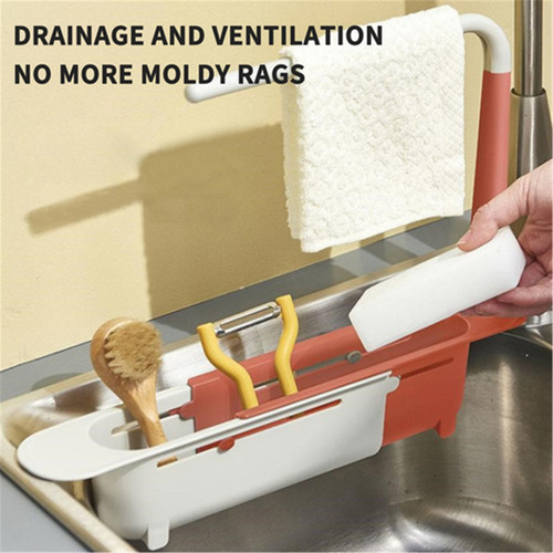 A Kitchen Sink Support Retractable Pi Drain Rack