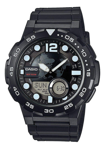 Reloj Casio Aeq 100 W 1avef Hombre Métricas Anatidigitales