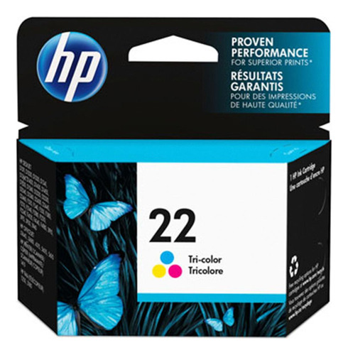 Cartucho Tinta Hp 22 Ticolor Deskjet F2224 J5508 J3680