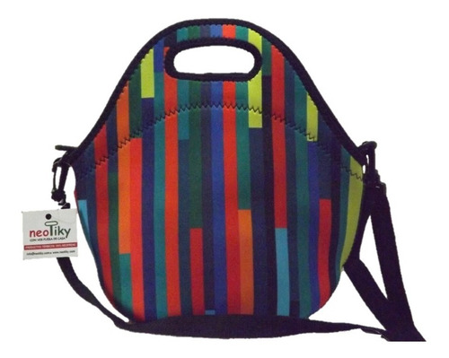 Imagen 3 de 3 de Combo Multicolor Viandera Con Funda Botellita Neoprene