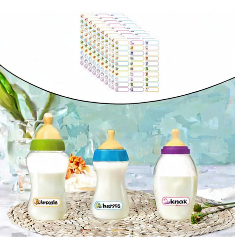 10pcs Nombre Pegatinas Etiquetas Etiquetas Pegatinas Para La