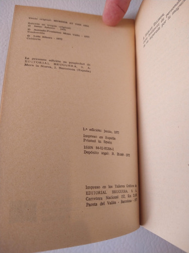 Imagen 3 de 5 de Asesinato En La Convencion - Isaac Asimov - Bruguera - Nuevo