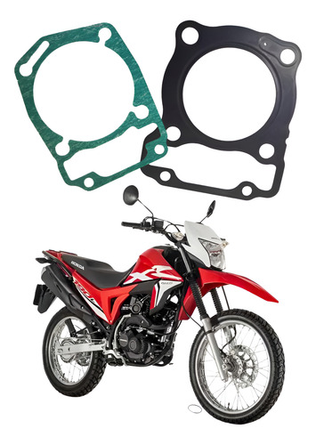 Juego Junta Base Y Tapa Cilindro Orig Honda Cb 190 / Xr 190