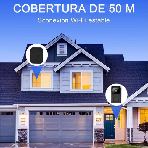 Campainhas Sem Fio Wifi Tuya Para Casa, Com Visão Noturna