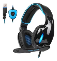 Comprar Sades Sausb Surround Sound Pc Headsets Over-ear Fones De Fon