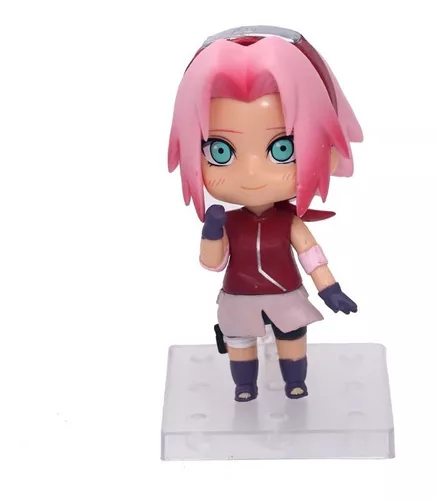 Boneca Miniatura Sakura Haruno Classico Feltro Pelúcia Anime