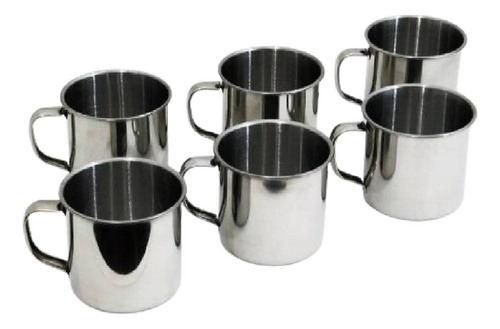 10 Caneca Inox Capacidade 200ml N°7 Tomar Café Leite Servir