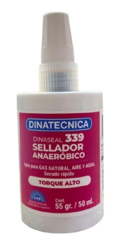 Imagen 1 de 3 de Sellador De Roscas Aprobado Para Gas Dinatecnica 55grs