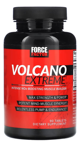 Force Factor Volcano Extreme Potencializador Muscular Sabor Sin Sabor