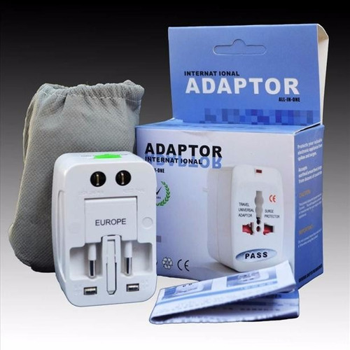 Adaptador Enchufe Universal De Viaje Au / Uk / Us / Eu