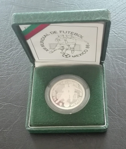 Moneda Conmemorativa - Portugal Fútbol México 86- Plata .925