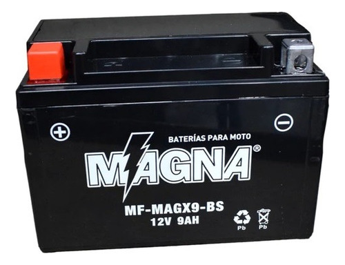 Bateria Moto Pulsar Ns 200 De 9 Amp Magna