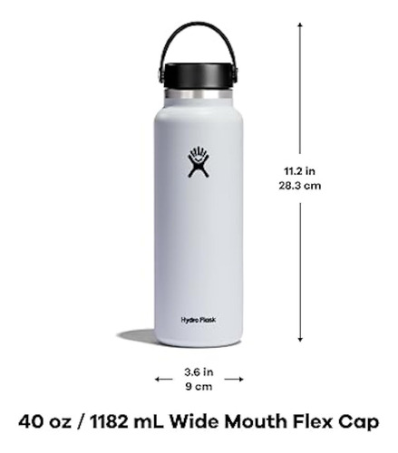 Hydro Flask, De Boca Ancha, Aislante Al Vacío, Inoxidable