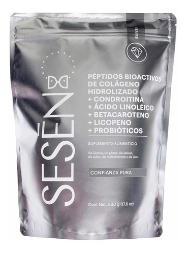 Sesen Silver Peptidos Bioactivos De Colágeno Hidrolizado Probiótico Sin sabor