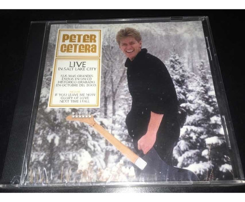 Peter Cetera Live In Salt Lake City Cd Nuevo Cerrado 