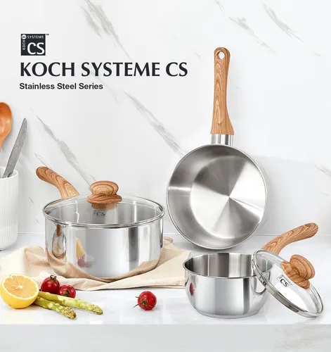 Juego De Cacerola De Acero Inoxidable Koch Systeme Cs, Pan 6