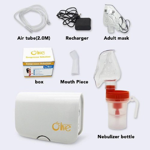 Imagen 3 de 7 de Nebulizador Compresor Profesional Kit Portátil Familiar Ce F