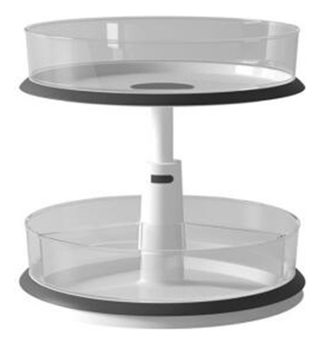 Plato Giratorio Lazy Susan De 2 Niveles Y Armario Ajustable