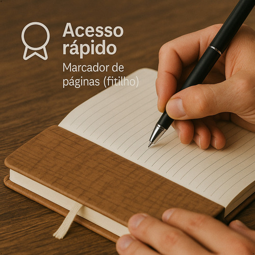 Kit 2 Caderneta Sem Pauta Anotação Sketchbook Tipo Moleskine Cortiça
