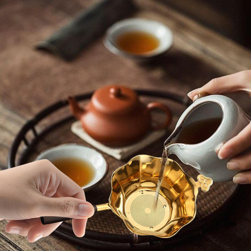 Colador De Té Con Mango De Madera, Infusor De Té Para Uso Do