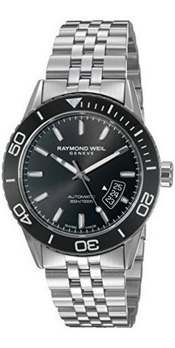 Raymond Weil Hombres Freelancer Swiss Reloj Automatico De Ac