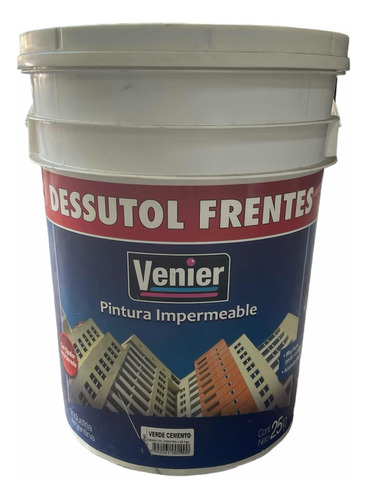 Pintura Impermeable Frentes Venier Dessutol 25kg (verde Cem)