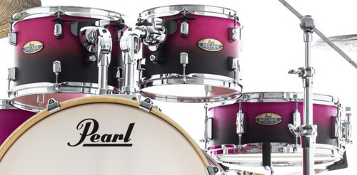 Bateria Pearl Decade Raspberry 20,10,12,14 Ferragens