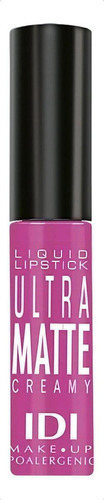 Labial Líquido Ultra Matte Creamy Hipoalergénico Idi Make Up Color 04 - Vibrant