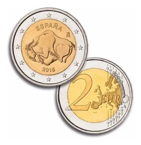 España Moneda 2 Euros Año 2015 Cuevas Altamira Sin Circular