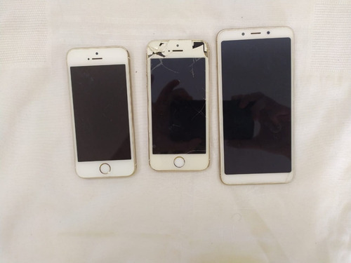2 iPhone 5s + Xiaomi 6 3gb 32gb Gold + Caixas - C/ Defeitos